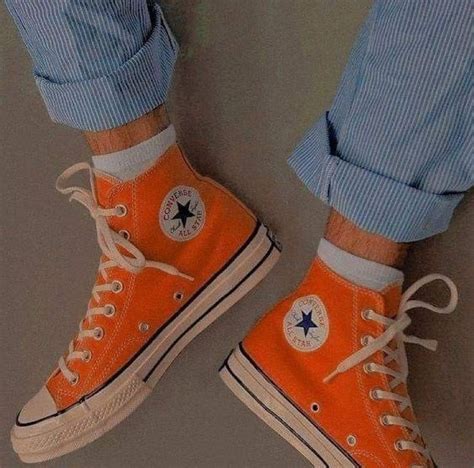 orange aesthetic shoes.